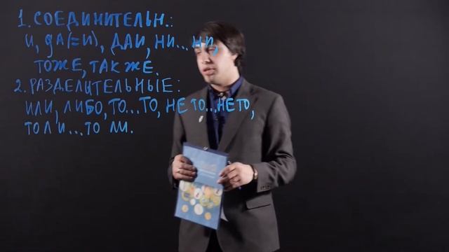 Русский язык 7 класс : Соединительные, разделительные и противительные союзы смотреть онлайн