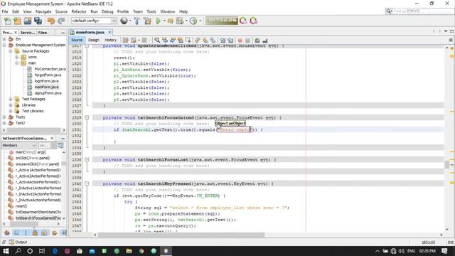 #7. Delete data from database using Java |Delete Employee |Netbeans Project | Swing | Core Java| Sq смотреть онлайн