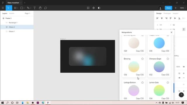 Create Glass Morphism Effect Using Figma смотреть онлайн
