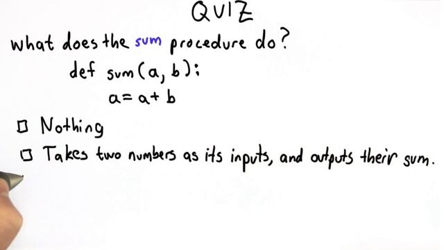 Sum Procedure - Intro to Computer Science смотреть онлайн