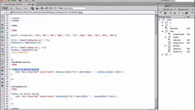 Load CSV data using PHP to create a Bar Graph смотреть онлайн