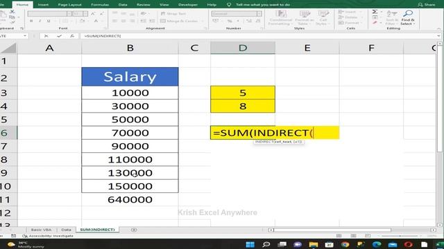 Excel #41 - INDIRECT SUM Function | How to Sum Values with Indirect Function| Krish Excel Anywhere| смотреть онлайн