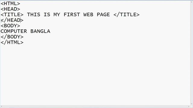 HTML পেজ তৈরি কর সহজেই || Part- 1 || How to create HTML page || Web page || Computer Bangla || смотреть онлайн