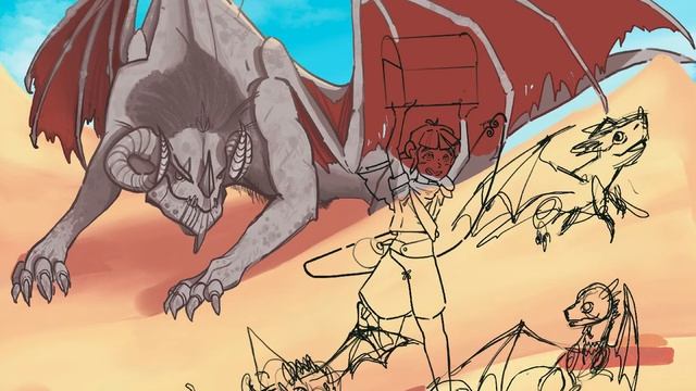 [Новый любитель драконов] Арт рисунок для ивента от Pearl Abyss смотреть онлайн