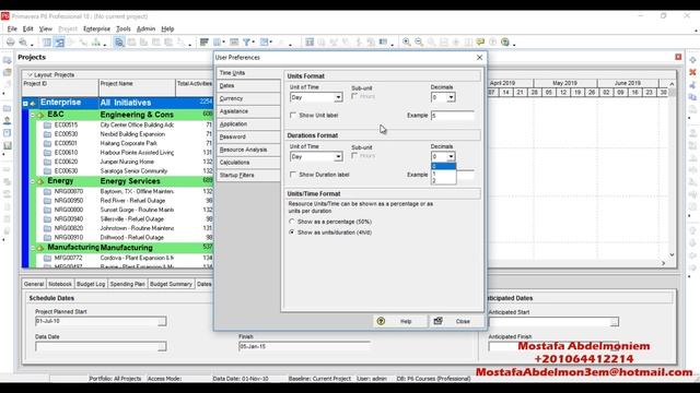 (01- User preferences 1) - Primavera P6 - Eng. Mostafa Abdelmon3em смотреть онлайн