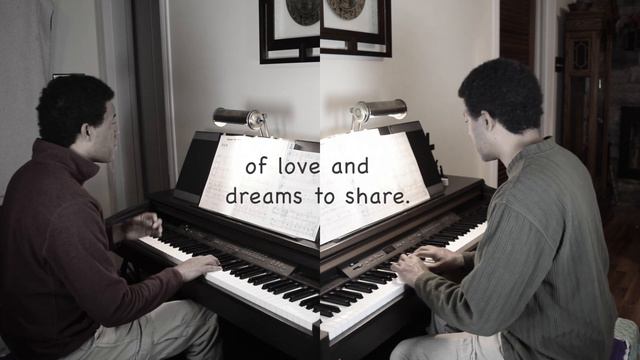 "Christmas Time Is Here" with Lyrics | A Charlie Brown Christmas | Jazz Piano Duet | смотреть онлайн