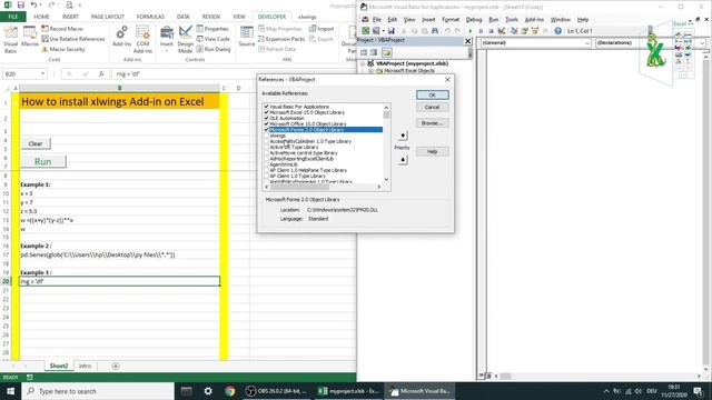How to Install Xlwings Add in on Excel смотреть онлайн