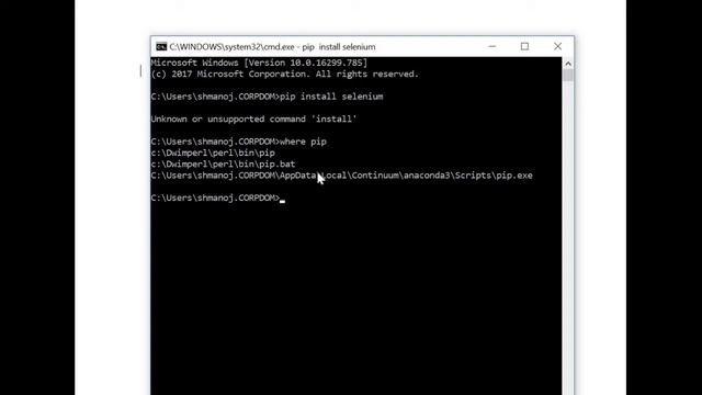 [SOLVED] Python pip install issue: Unknown or unsupported command 'install' смотреть онлайн