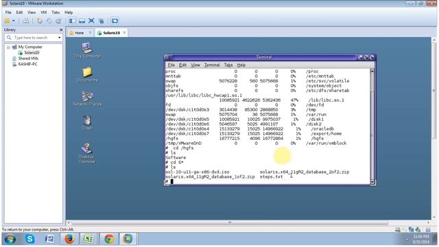 Install Solaris10 & Oracle Database 11g On VMware Part 2 смотреть онлайн