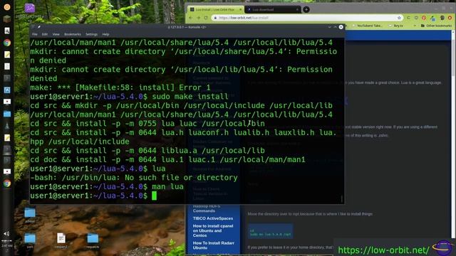 Lua Install - Linux and OSX смотреть онлайн