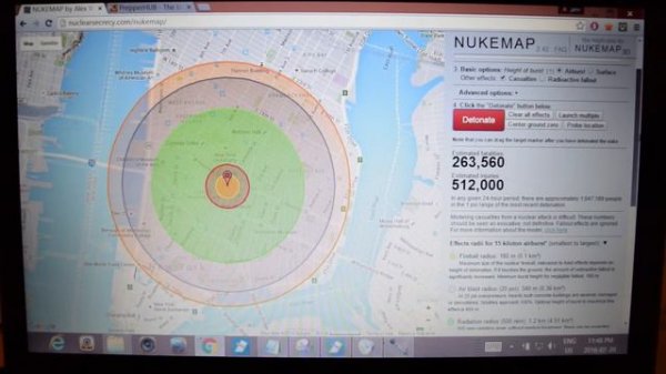 Nuke Map: Interactive Nuclear Bomb Map