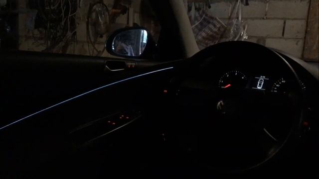 Неоновая лента цвет White в Passat B6 смотреть онлайн
