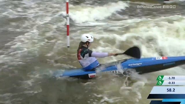 Klaudia Zwolinska Poland Semi-final / 2023 ICF Canoe-Kayak Slalom World Cup Prague Czech Republic смотреть онлайн