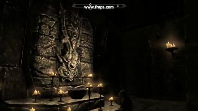 Skyrim - being greeted by a Greybeard in High Hrothgar смотреть онлайн