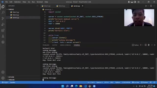 Thread & Socket - Pemrograman Jaringan смотреть онлайн