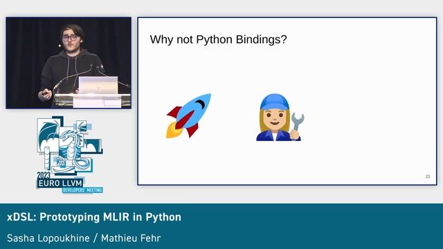 2023 EuroLLVM - Prototyping MLIR in Python смотреть онлайн