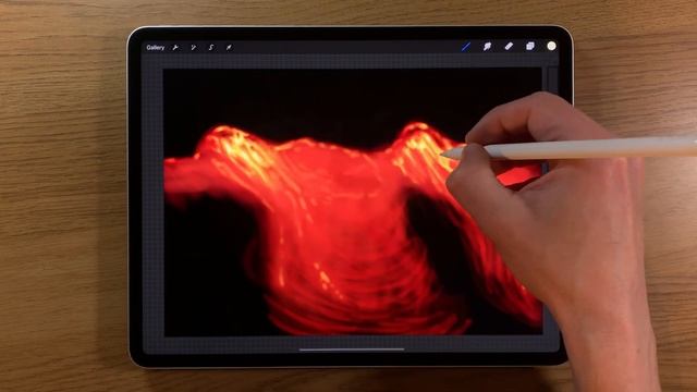 IPAD PAINTING TUTORIAL - Lava Flow Art in EASY steps on Procreate смотреть онлайн