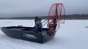 Тестирование плоскодонной лодки из пнд с аэроустановкой