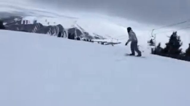 Катание на горнолыжной базе 