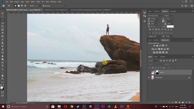 How to Replace Sky and Blend in Photoshop 2019 - 3 Simple Steps смотреть онлайн