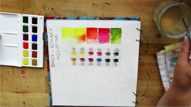 Review: Daler Rowney unpacking+ colourchart + review first impressions смотреть онлайн