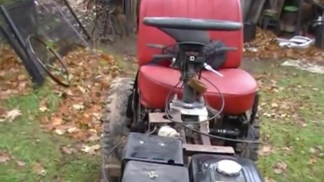 Минитрактор из мотоблока МТЗ (мотор-сич)ч-1ая. смотреть онлайн