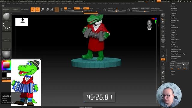 "Zbrush" intensiv kursi 10 - dars Final Sculpt (2 - qism). #zbrush #photoshop #darsliklar смотреть онлайн
