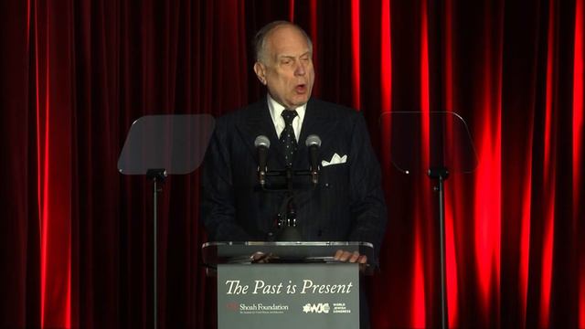 WJC President Ronald S. Lauder: "When good people look the other way." смотреть онлайн