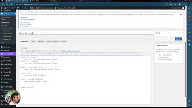 Crear formulario en wordpress смотреть онлайн