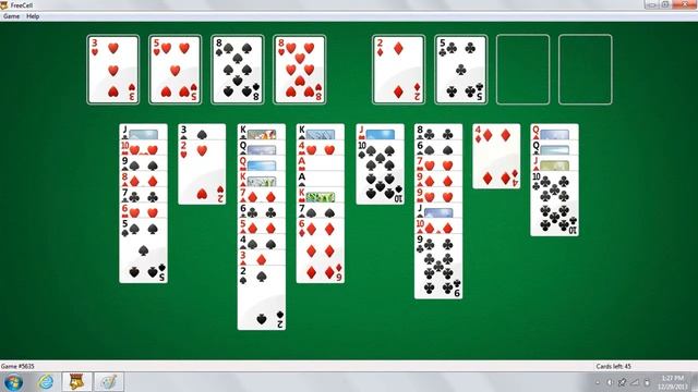 How to move 4 cards with 2 free spaces in FreeCell смотреть онлайн