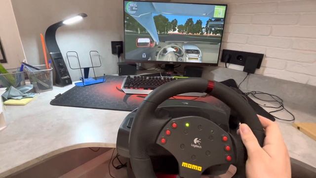 Игровой руль Logitech momo racing смотреть онлайн