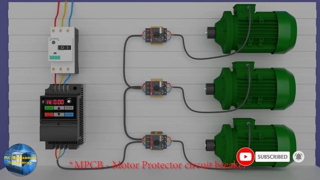 How to control Multiple Motors with One VFD ? смотреть онлайн