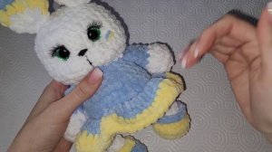 Зайка крючком из плюшевой пряжи ♡ Мастер-класс для начинающих ♡