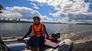 Обучаю вождению на моторной лодке без прав и регистрации Tarpon 9.9 и лодка ПВХ НДНД Хатанга