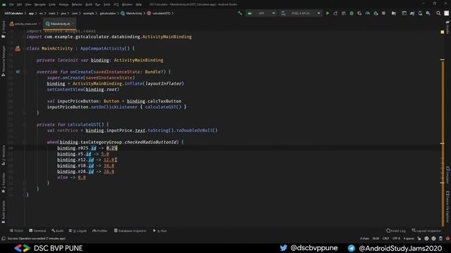 GST Calculator App (Advanced Layouts & taking user input) | Session 5 | Android Study Jams 2020 смотреть онлайн