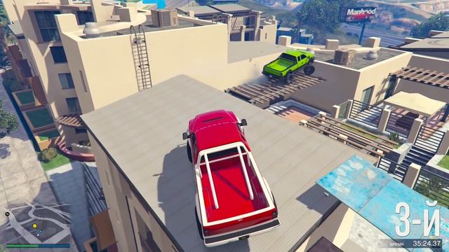 АВТОР, ТЫ ДИКИЙ! 101 ЧЕКПОИНТ ПЕРЕЛЁТОВ ЧЕРЕЗ УЛИЦУ, ПРОСТО ИЗИ! СКИЛЛ ТЕСТ В ГТА 5 ОНЛАЙН