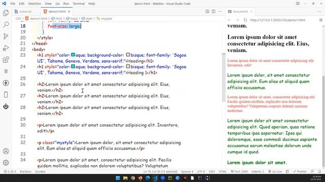 Day 9 - Mastering CSS Basics: Introduction, Types, Selectors, and RGB Color, web designing course смотреть онлайн