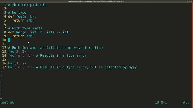 Python Type Hints смотреть онлайн