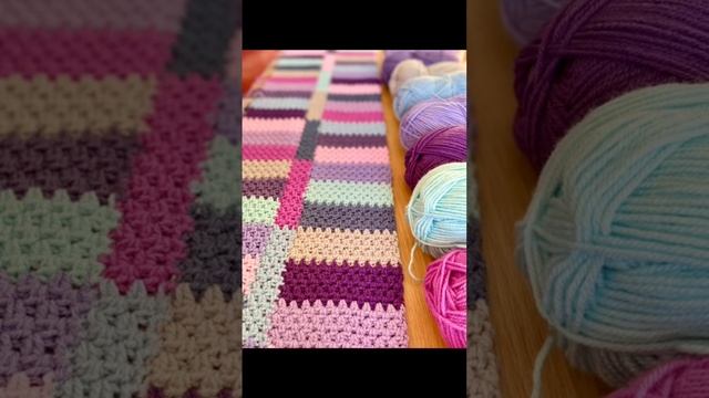 Violet Blanket - I love these colours #shorts #crochetfreepattern #crochetblanket смотреть онлайн