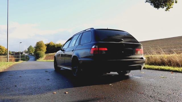 BMW E39 540i M62B44 Eisenmann S Sound Brutal Sound Acceleration V8 Rev Limiter Hard Limiter 0-100