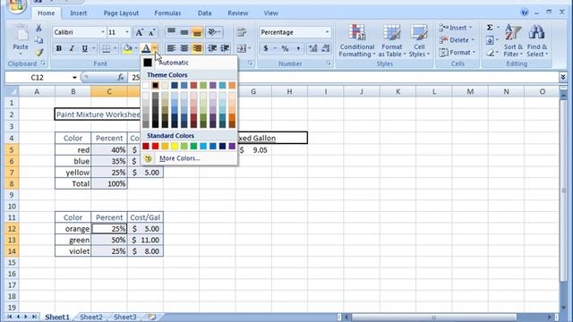 Microsoft Excel 2010 & 2007 Training Tutorial - Formatting Text смотреть онлайн