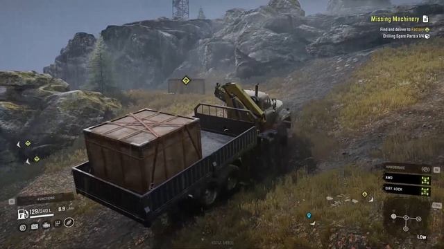 SnowRunner 16 2 Missing Machinery Find and Deliver to Factory Drilling Spare Parts смотреть онлайн