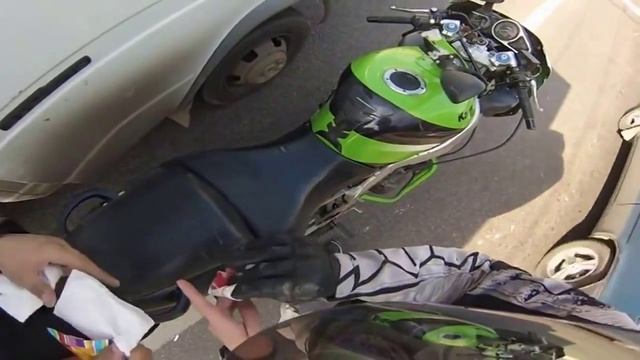 Разбил мотоцикл Кавасаки / Broke Kawasaki Motorcycle