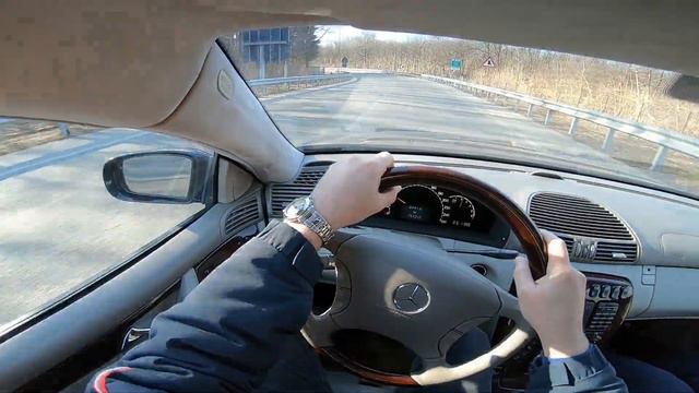 Mercedes-Benz CL 600 C215 5.8 V12 (2000) Onboard POV