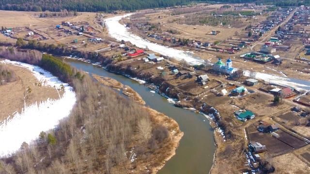 ДЫХАНИЕ ВЕСНЫ на Урале | Чусовая с высоты птичьего полета | 4K смотреть онлайн