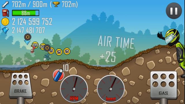 🚗 Hill Climb Racing - Invisible Car | GamePlay 🎮