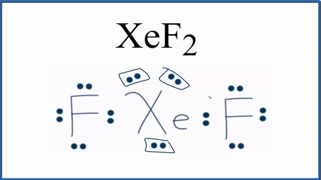 Number of Lone Pairs and Bonding Pairs for XeF2 (Xenon difluoride) смотреть онлайн