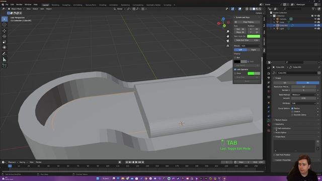 Blender 3.4 - Working With Curved Objects смотреть онлайн
