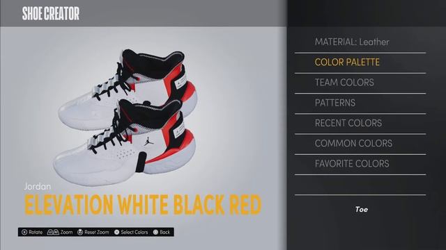 Jordan React Elevation White Black Red NBA 2k21 Shoe Creator смотреть онлайн