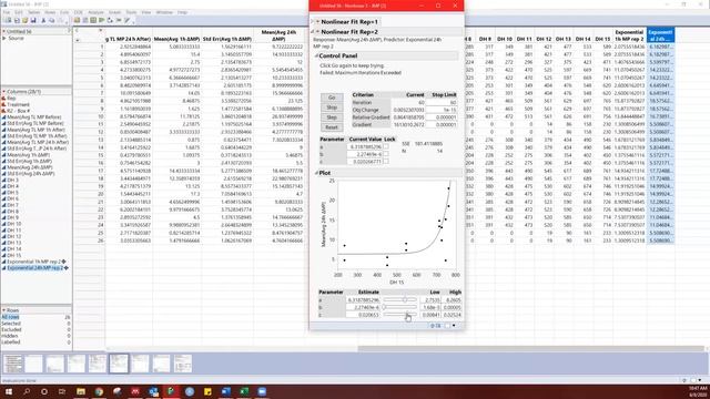 JMP nonlinear curve fitting based on a specified equation смотреть онлайн